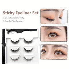 Eyelash Extension Kit Magic Eyeliner Pen 3D False Lashes Mink Lashes Set