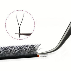 15mm YY Shape Individual Lashes Soft Natural Look False Eyelashes DIY Extension