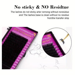16 Rows False Eyelashes Grafting Set with Glue Tweezers Eye Patch