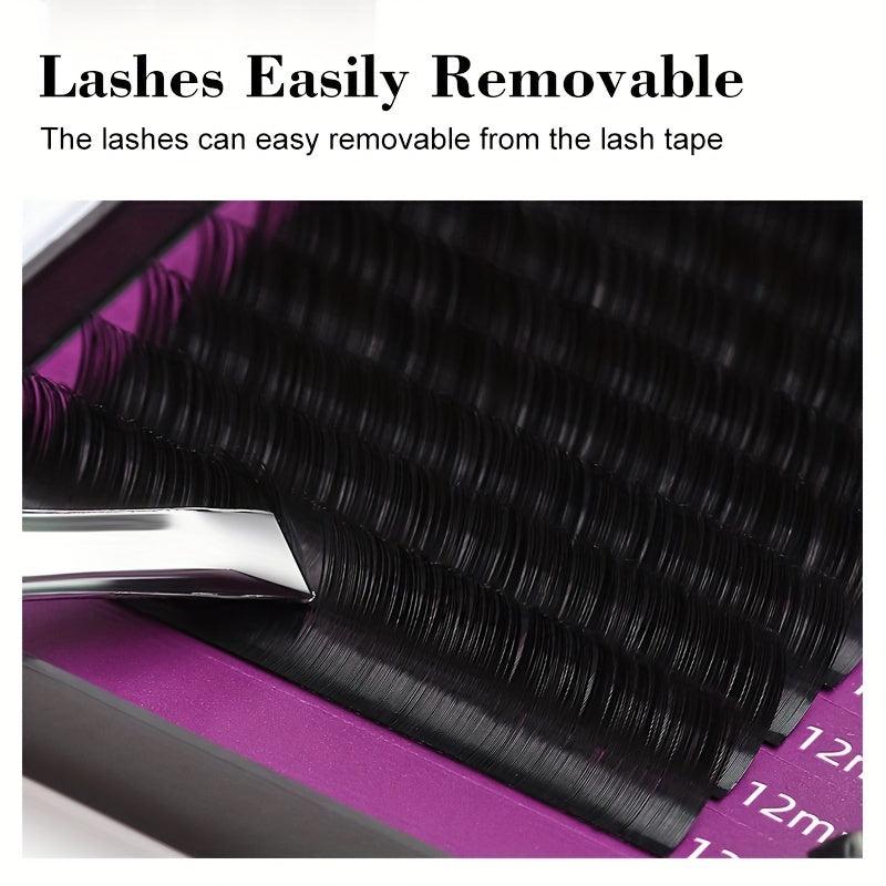 16 Rows False Eyelashes Grafting Set with Glue Tweezers Eye Patch