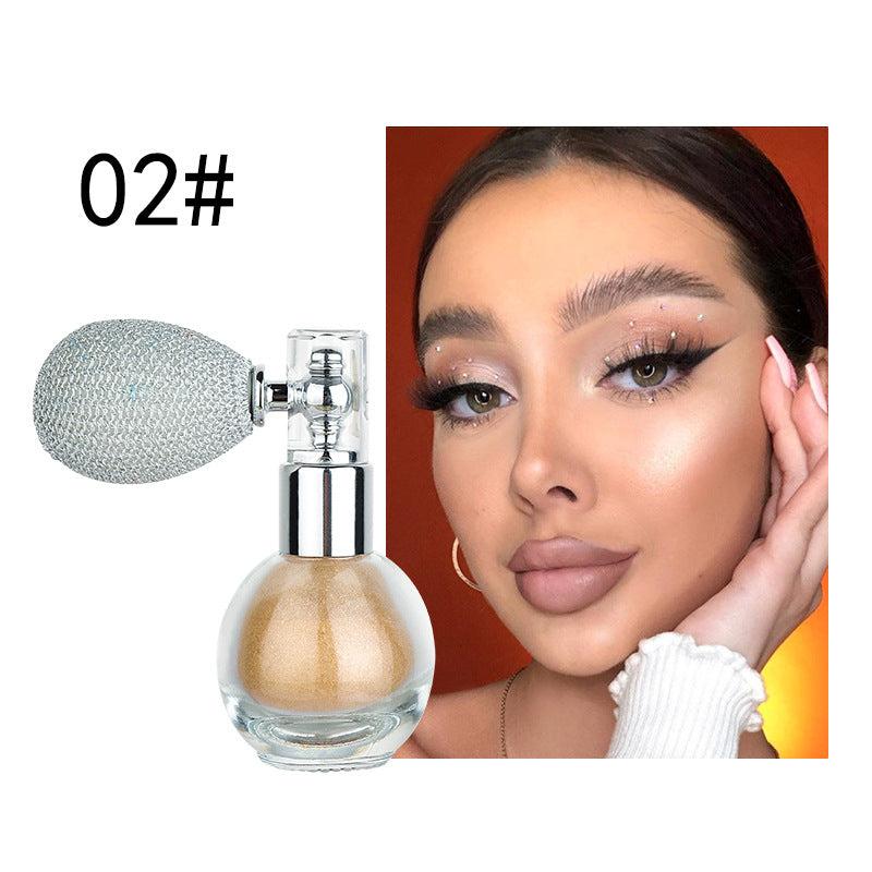 4-in-1 Body Glitter Spray Glossy Highlighter & Concealer Powder