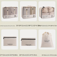 7pcs Cosmetic Bag Travel Storage Organizer Luggage Storage Bag