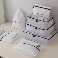 7pcs Cosmetic Bag Travel Storage Organizer Luggage Storage Bag