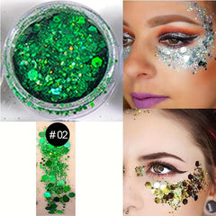 20 Colors Body Glitter Face Sequins Shimmer Eyeshadow Makeup