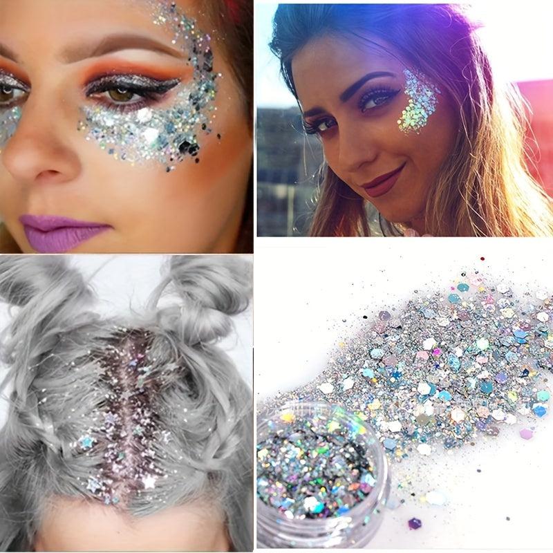 20 Colors Body Glitter Face Sequins Shimmer Eyeshadow Makeup