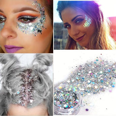 20 Colors Body Glitter Face Sequins Shimmer Eyeshadow Makeup