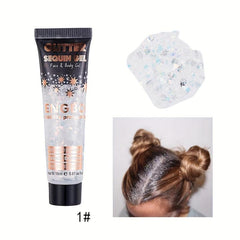 Sequins Eye Cream Flash Shadow Shimmer Body Art
