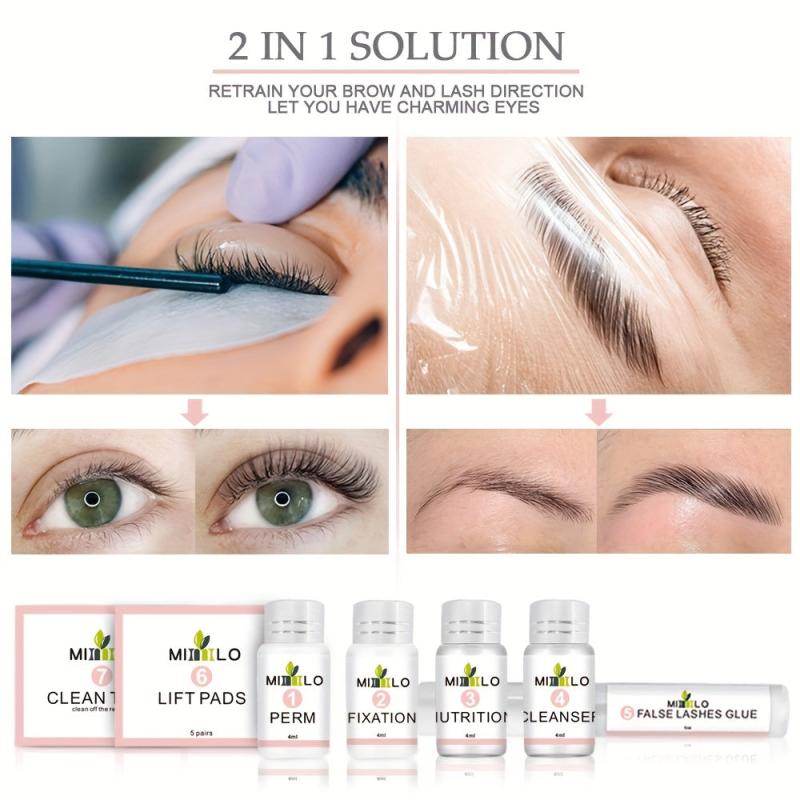 Professional Eyebrow Lift & Curling Kit for Fuller Brows & Curled Lashes