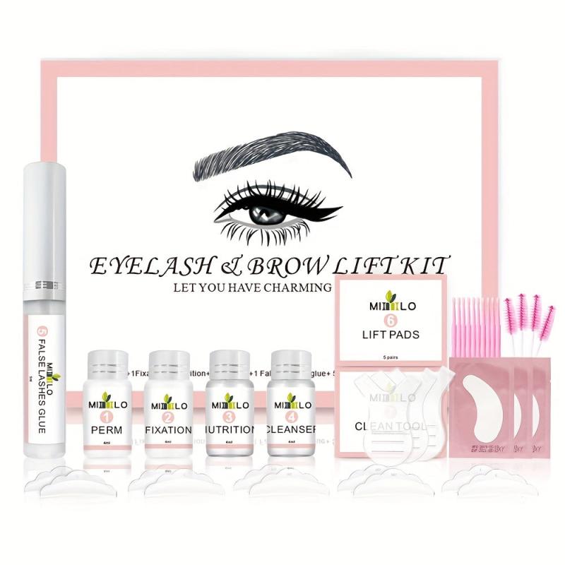 Professional Eyebrow Lift & Curling Kit for Fuller Brows & Curled Lashes