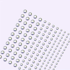 144 Pcs Purple Face Stickers Jewelry Pearl Stickers Face Makeup