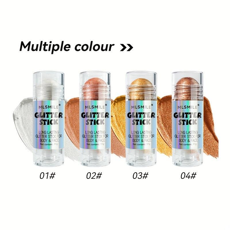 Long Lasting Glitter Stick for Body and Face - Metallic Highlighter