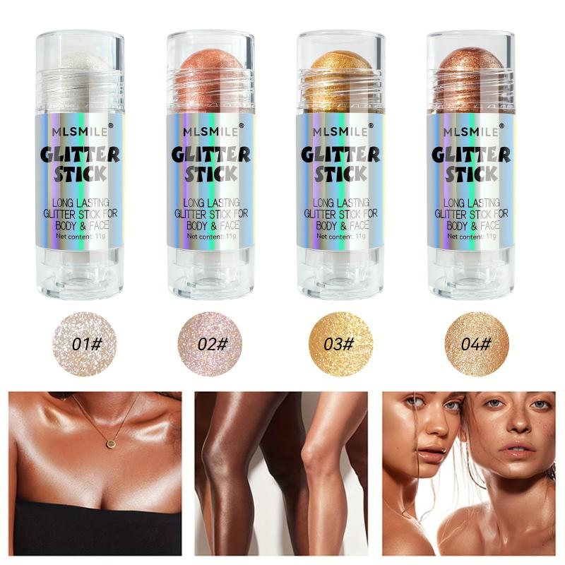 Long Lasting Glitter Stick for Body and Face - Metallic Highlighter