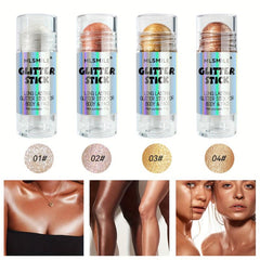 Long Lasting Glitter Stick for Body and Face - Metallic Highlighter