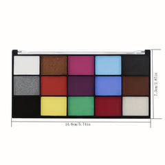 Water Activated Face Painting Kit for Adults 15 Colors Makeup Paste