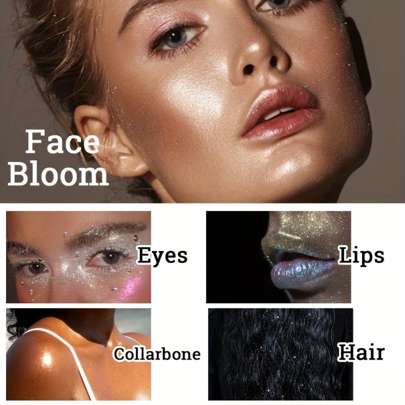Body Highlighting Powder Natural Finish Glitter Blusher