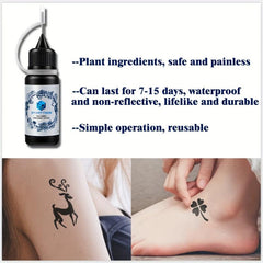 2 Sheets A4 Tattoo Stencil + 1 Bottle Tattoo Dye Paste