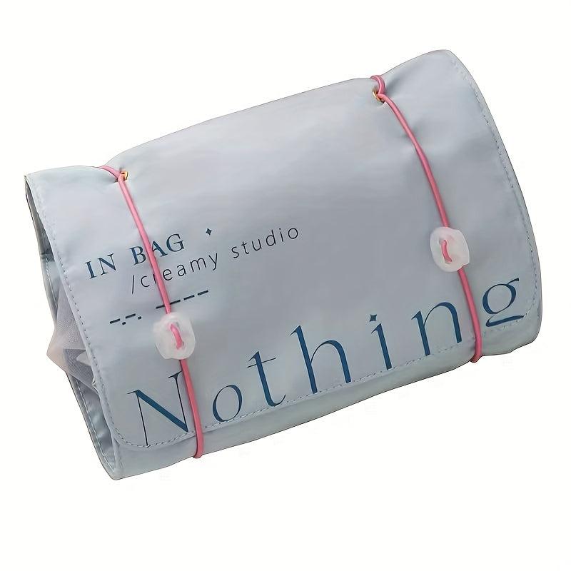 Detachable Cosmetic Bag 4 In 1 Portable Makeup Bag Roll Up Travel Toiletry Bag