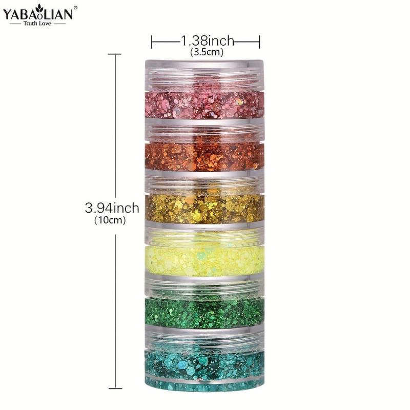 Glitter Gel Kit Sparkles Face Body Eyes Lips Nails Hair Fairy Makeup