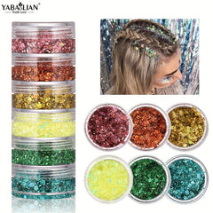 Glitter Gel Kit Sparkles Face Body Eyes Lips Nails Hair Fairy Makeup