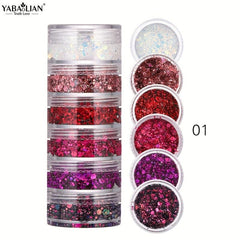 Glitter Gel Kit Sparkles Face Body Eyes Lips Nails Hair Fairy Makeup