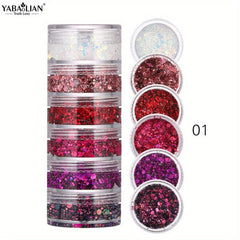 Glitter Gel Kit Sparkles Face Body Eyes Lips Nails Hair Fairy Makeup