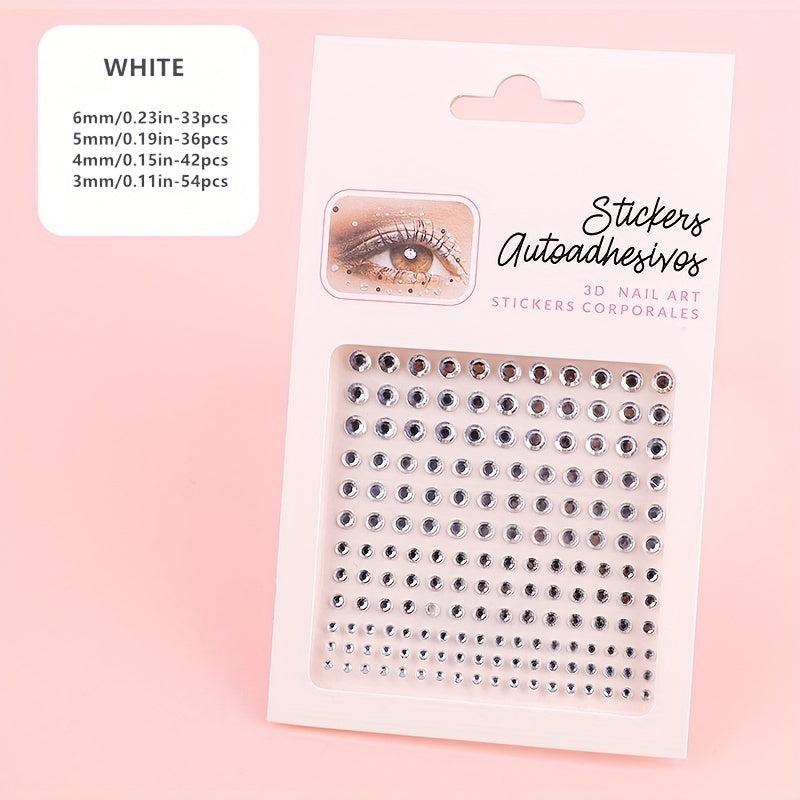 165 Pcs Acrylic Face Gems - Halloween Makeup Decoration