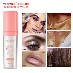 Elf Pearly Highlighter Powder for Face Lips Eyes Natural Contouring Blush