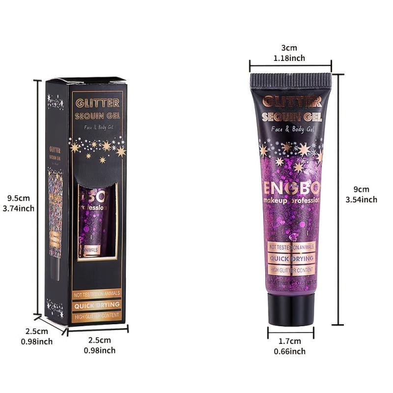 Sequins Eye Cream Face Body Flash Eye Shadow Dazzling Night Club Cream