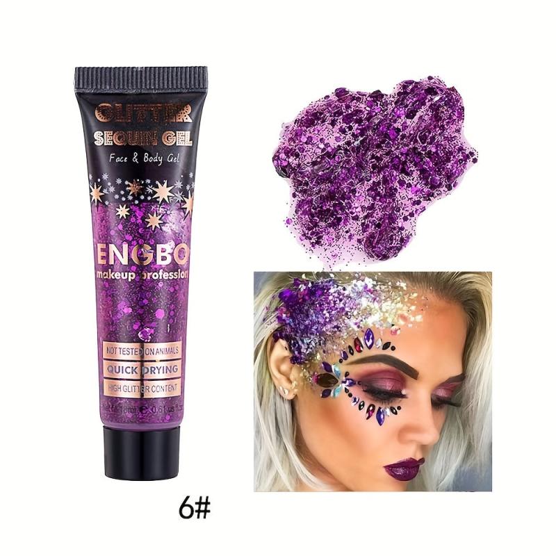 Sequins Eye Cream Face Body Flash Eye Shadow Dazzling Night Club Cream