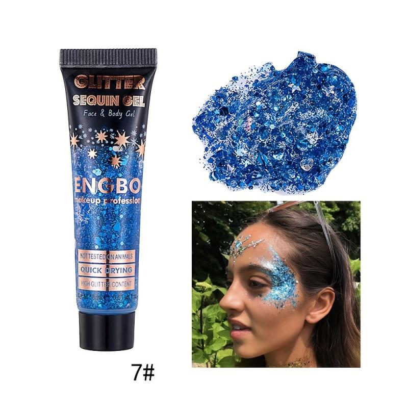 Sequins Eye Cream Face Body Flash Eye Shadow Dazzling Night Club Cream