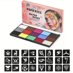 Skin-Friendly Face Paint Kit for Halloween Makeup