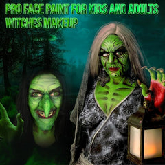 Professional Green Face Body Paint Cream For Adults Halloween Cosplay