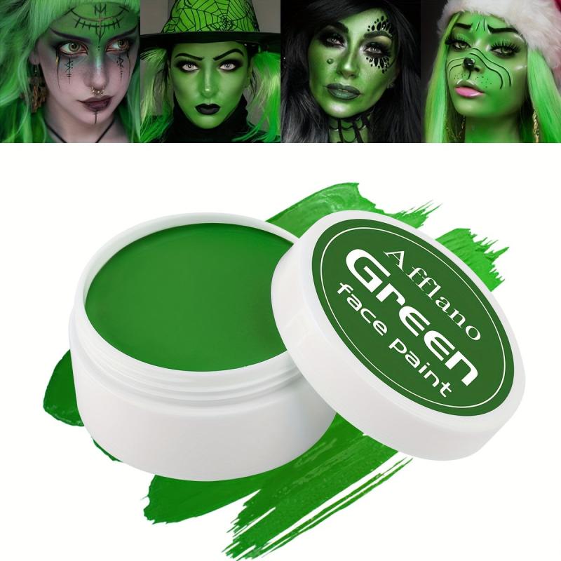 Professional Green Face Body Paint Cream For Adults Halloween Cosplay