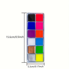 12 Fluorescent Professional COS Makeup Body Painting