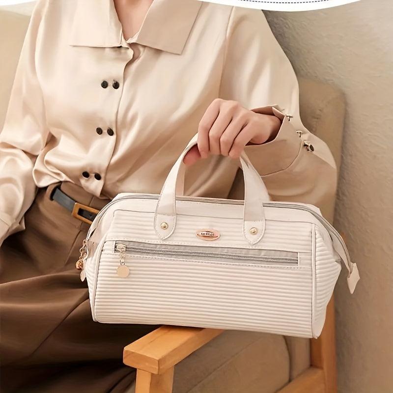 Travel Makeup Bag Waterproof Cosmetic Storage Box Large Capacity with Divider