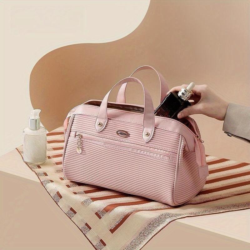 Travel Makeup Bag Waterproof Cosmetic Storage Box Large Capacity with Divider
