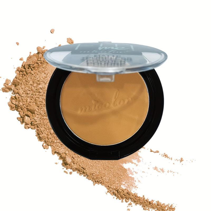 Monochrome Contouring Powder Dark Bronzer Brown With Sponge