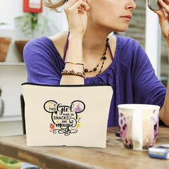 Funny Anime Mouse Themed Cosmetic Bag for Girls Birthday