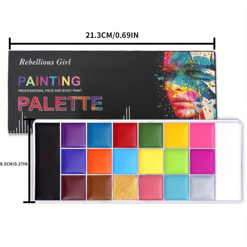 Halloween Face Painting Kit 20 Colors Easy to Apply & Remove