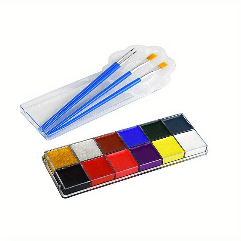 12 Colors Body Face Paint Halloween Christmas Drama Performance