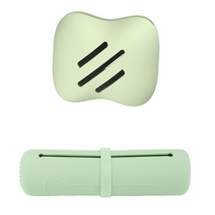Silicone Makeup Brush & Sponge Holder Set - Anti Fall Out Travel Case Organizer