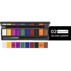 Water Activated Body Painting Palette for Halloween Cosplay