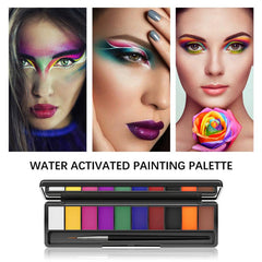 Water Activated Body Painting Palette for Halloween Cosplay