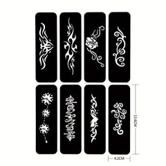 2 Sheets A4 Hollow Tattoo Stencil & 1 Bottle Tattoo Dye Paste