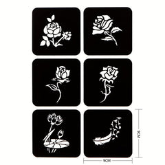 2 Sheets A4 Hollow Tattoo Stencil & 1 Bottle Tattoo Dye Paste