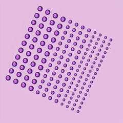 144pcs Bright Purple Makeup Face Stickers Jewelry Stage Makeup Eye Makeup