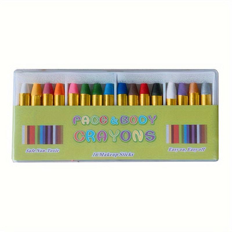 Face Paint Crayons 16 36 Pcs Makeup Sticks Professtional Face Painting Kit