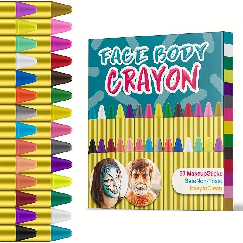 Face Paint Crayons 16 36 Pcs Makeup Sticks Professtional Face Painting Kit