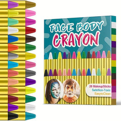 Face Paint Crayons 16 36 Pcs Makeup Sticks Professtional Face Painting Kit