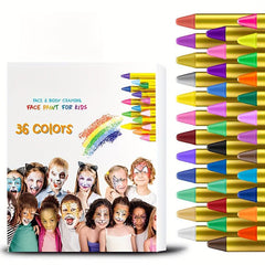 Face Paint Crayons 16 36 Pcs Makeup Sticks Professtional Face Painting Kit
